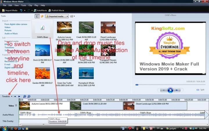 windows movie maker 2.1 free download for windows 10