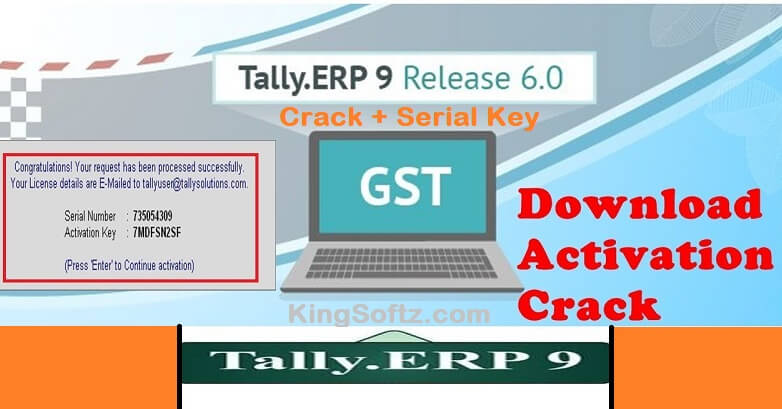 crack serial key for tally erp 9
