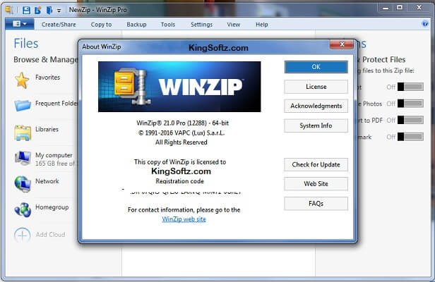 Winzip free download code
