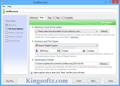 Memory Card Recovery Serial Key