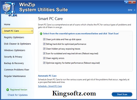 WinZip System Utilities Suite Serial Key